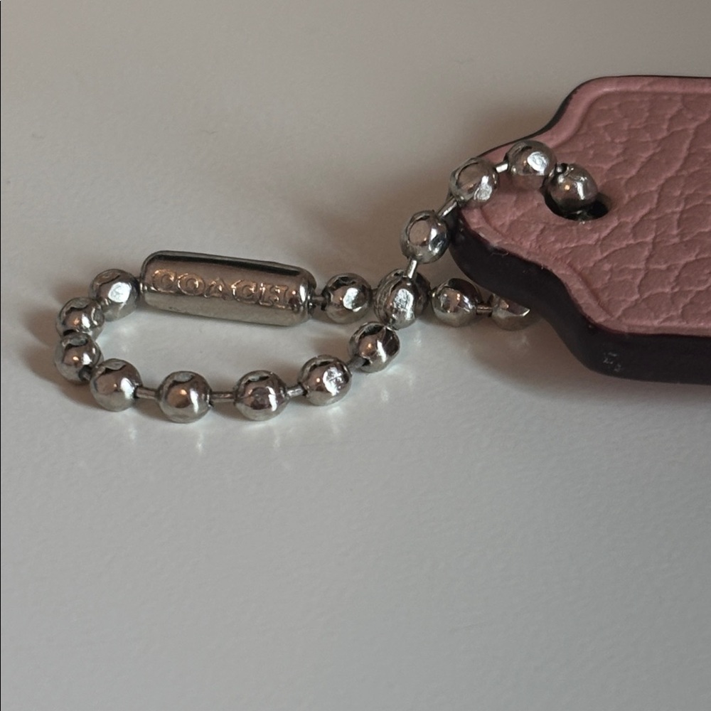 Coach Keychain Leather Tag - Picture 6 of 9